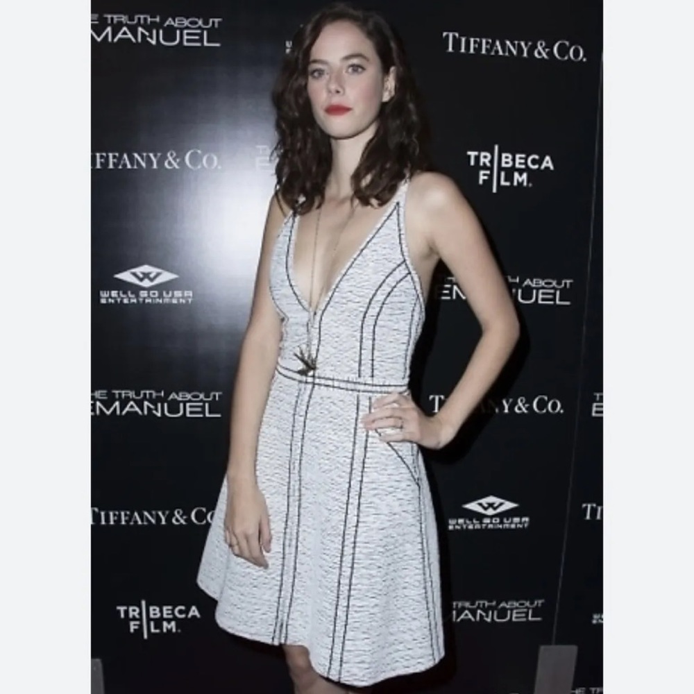 Chanel Plunge Neck Mini dress